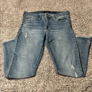 Lucky Brand Women's Blue Distressed Jeans